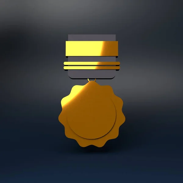 Medal Ikona Nagród Ilustracja Renderowania — Zdjęcie stockowe