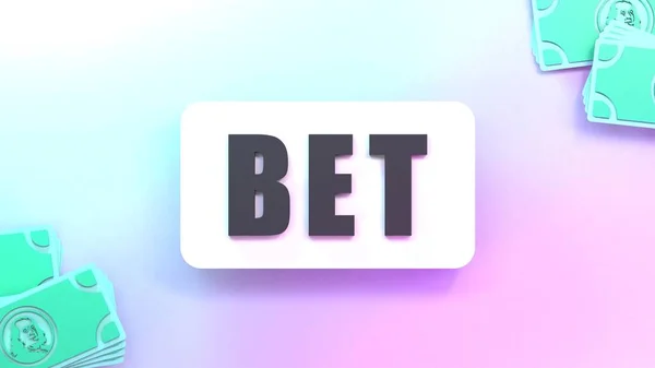 Betting Banner Sports Betting Render Illustration — Stock Photo, Image