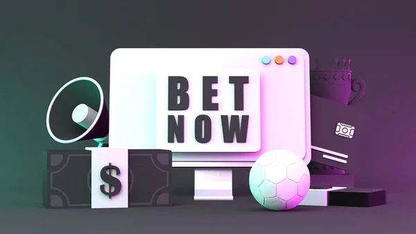 Betting Banner Sports Betting Render Illustration — Stock Photo, Image