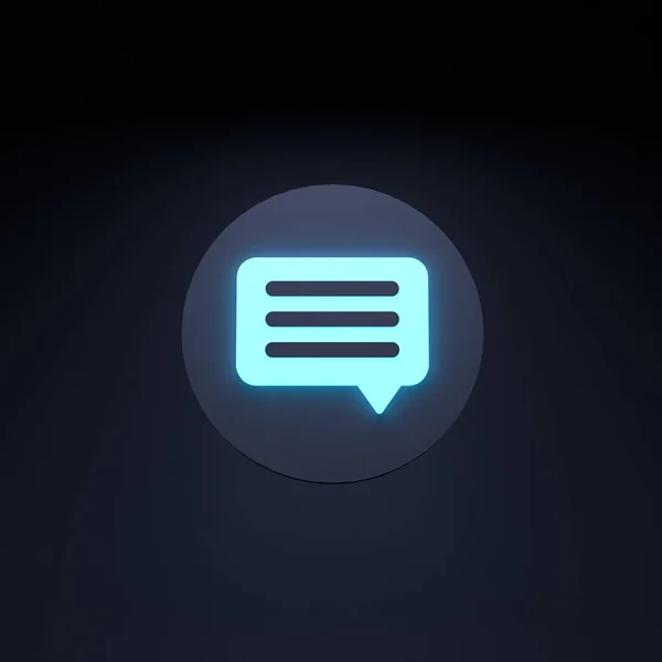 Chat Icon Render Illustration — 图库照片