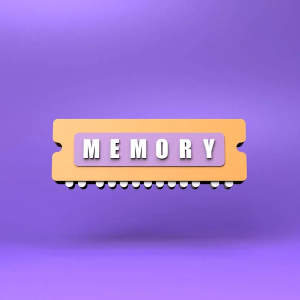 Computer Memory Stick Icon Render Illustration — Stock Photo, Image