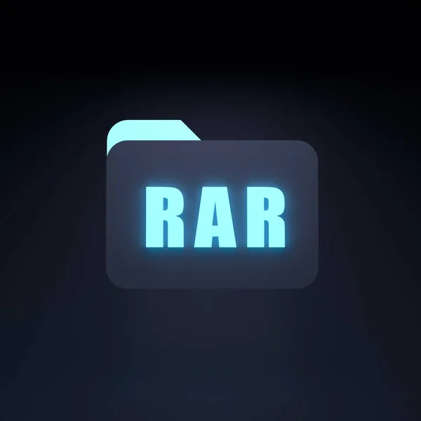 Rar Archive Icon Render Illustration — Stock Photo, Image