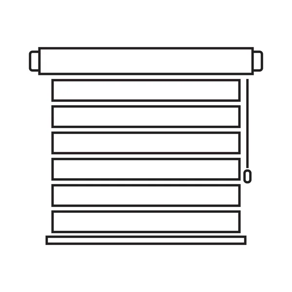 Linea Icona Tende Rullo Giorno Notte Illustrazione Vettoriale — Vettoriale Stock