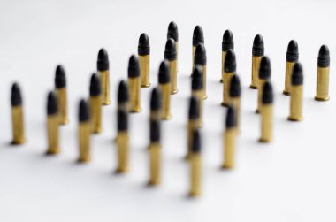 set of blurred bullets on white  clipart