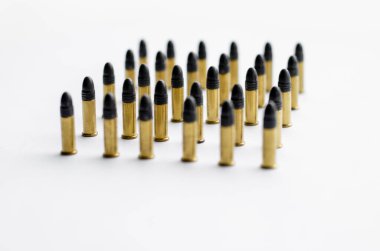 set of bullets in row on white background  clipart