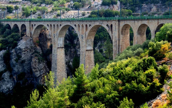 Varda Viaduct Varda Koprusu Located Picturesque Area Altitude Almost 100M — Zdjęcie stockowe