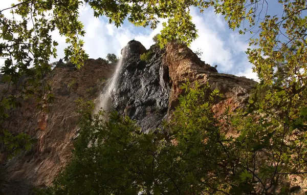 Vallen Watervallen Van Rots Sapadere Canyon Bij Alanya Turkije — Stockfoto
