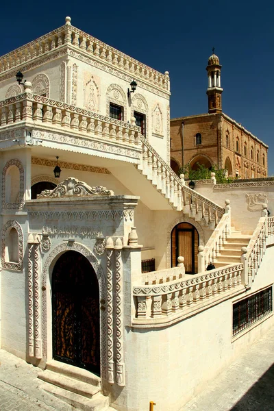 House Facades Assyrian Church Historical Part City Midyat Southeast Anatolia — Stockfoto