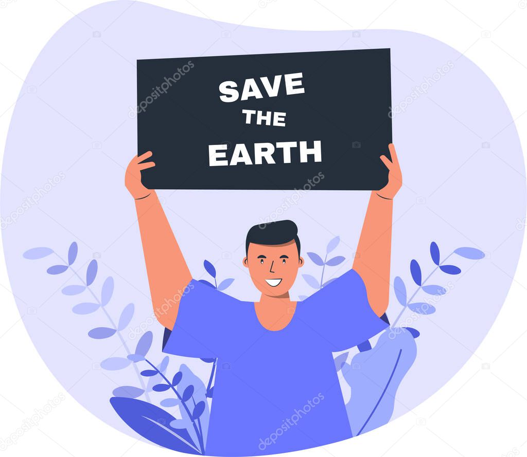 Save The Earth Happy Mother Earth Day Concept
