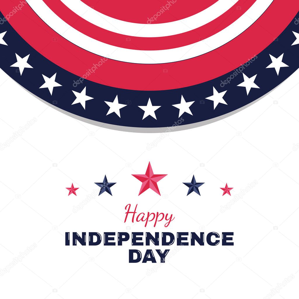 Happy Independence Day of the united states background