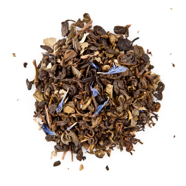 Dry Flower Herbal Tea Leaves White Background — Stock Photo, Image