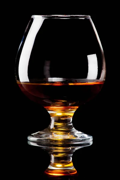 Het Glas Met Cognac — Stockfoto