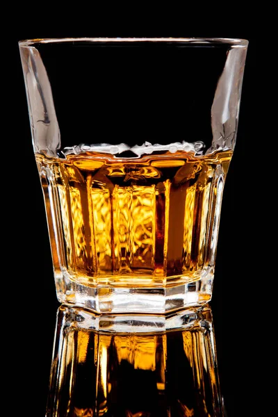 Alkoholový Koktejl Izolovaný Černé — Stock fotografie