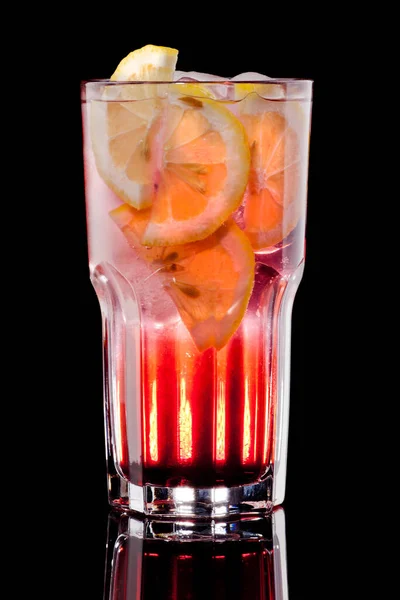 Gradient Cocktail Isolated Black — Stock Photo, Image