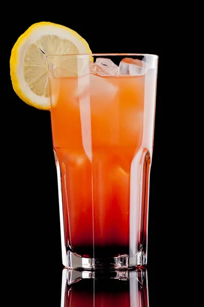 Fruit Cocktail Colored Black — Stock Photo, Image