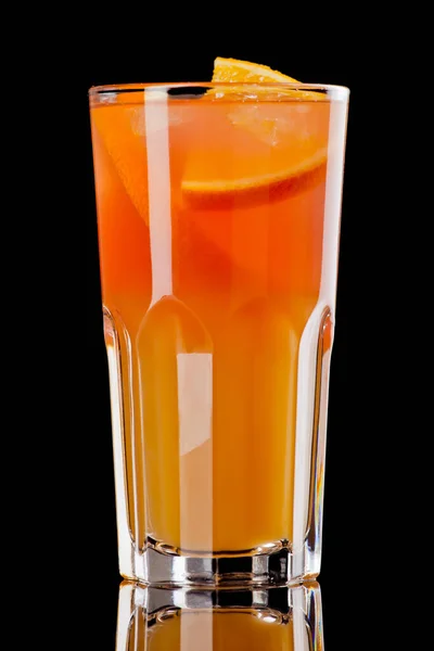 Cocktail Frutta Colorato Nero — Foto Stock