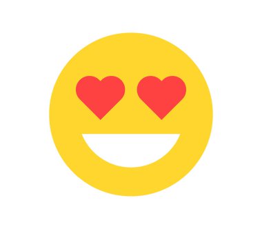 Basit duygular farklı yüzler ve sarı çizgi film emoji düz vektör çizimi.