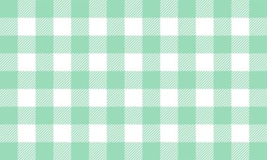Kırmızı beyaz gingham deseni ve kumaş klasik tasarım düz vektör çizimi.