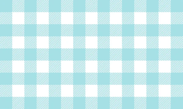 Kırmızı Beyaz Gingham Deseni Kumaş Klasik Tasarım Düz Vektör Çizimi — Stok Vektör