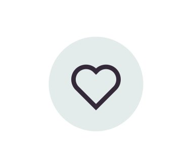 Kalp ve mutlu düz vektör çizimi.