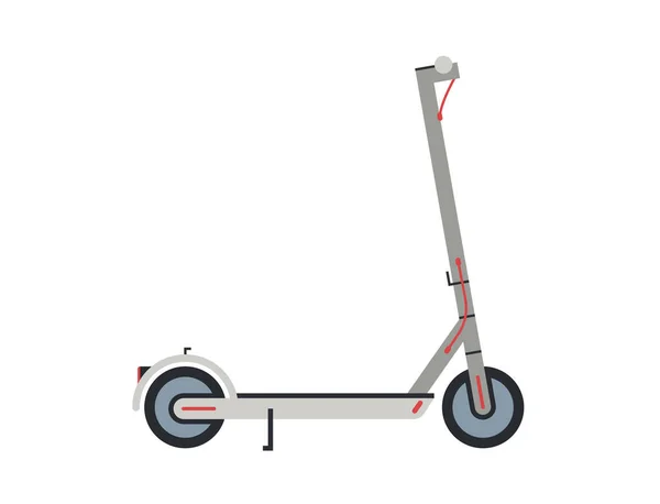 Scooter Vervoer Platte Vector Illustratie — Stockvector