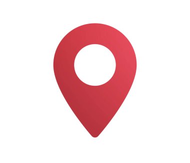 Konum ve navigasyon düz vektör çizimi.