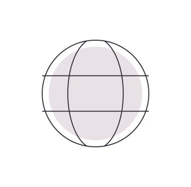 Web ui and basic app icon flat vector illustration.