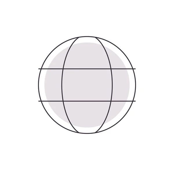 Web Basic App Icon Flat Vector Illustration — Image vectorielle