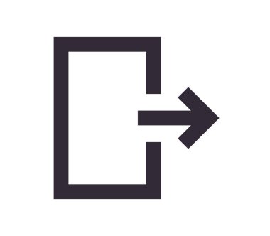 Mobile user interface navigation symbol and app icon simple outline linear vector.