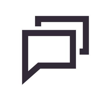 Mobile user interface navigation symbol and app icon simple outline linear vector.