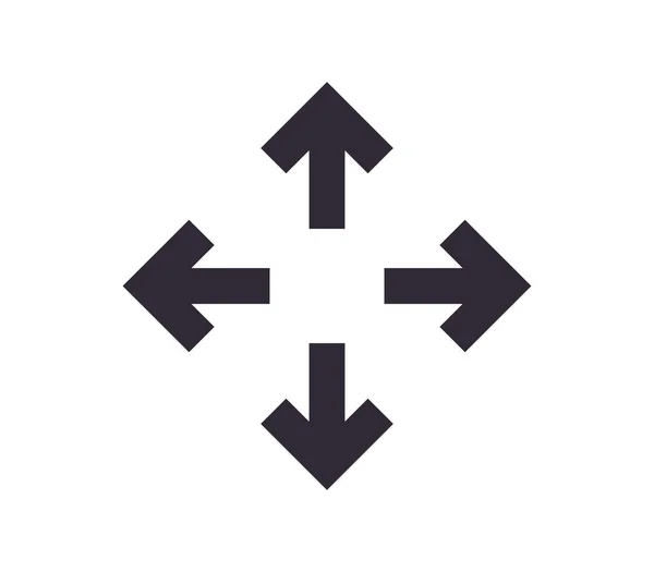 Scaling symbol and sizing arrow icon simple outline linear vector.