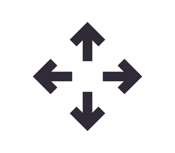 Scaling Symbol Sizing Arrow Icon Simple Outline Linear Vector — 图库矢量图片