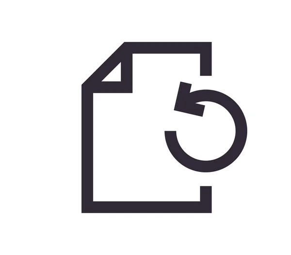 Document Symbol Paper Icon Simple Outline Linear Vector — ストックベクタ
