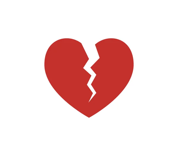 Heart Icon Happy Symbol Simple Shape Concept Flat Vector Illustration — Stock Vector