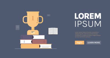 İnternet öğrenimi çevrimiçi eğitim öğrencisi ve bilgi dersleri konsepti düz vektör illüstrasyonu.