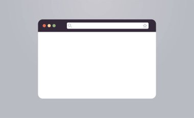 İnternet ui düz vektör resimlemesi için tarayıcı modelleme ekranı ve tarayıcı pencereleri.