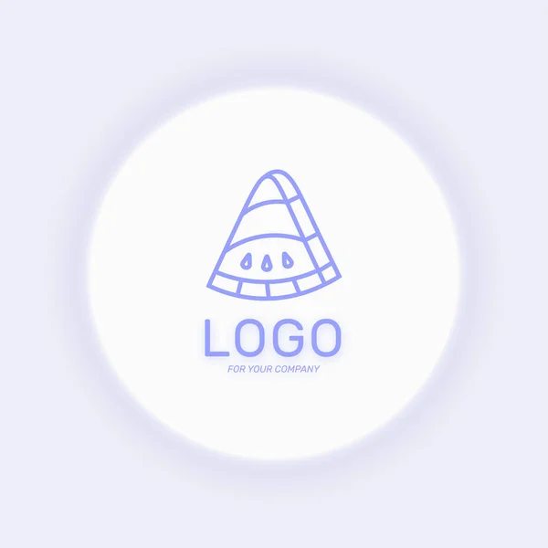 Logotype Pastèque Logotype Berry Logo Pastèque Icône Web Design Entreprise — Image vectorielle