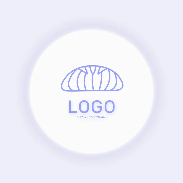 베이커리 Bread Icon Bread Line Logofor Web Design Company Isolated — 스톡 벡터