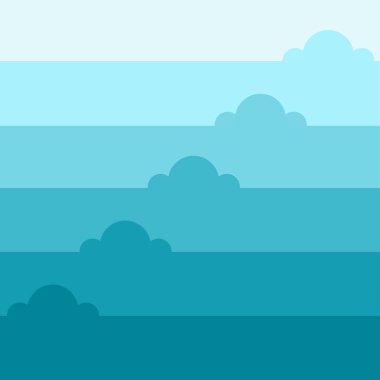 Gökyüzü bulut vektörleri. Gökyüzü duvar kağıdı. Bulut çizimi.