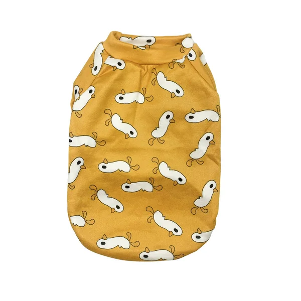 Küçük ekmek, kedi ve köpek için sarı kıyafetler.