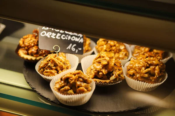 Cupcakes Chocolate Nuts — Stock Photo, Image