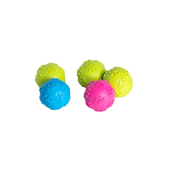 Neon Ball Cheawing Rubber Toys Cat Dog Pet — ストック写真