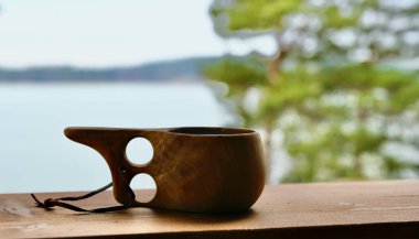 Manzaralı bir kahve molası.