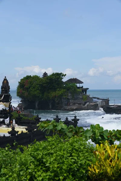 Tropisk Med Tempel Havet — Stockfoto