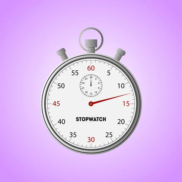 Stopwatch Γραμμή Εικονίδιο Την Καταλληλότητα Και Τον Αθλητισμό Χρονόμετρο Σημάδι — Διανυσματικό Αρχείο