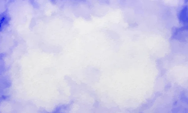 Acuarela Pintada Mano Cielo Nubes Fondo Acuarela Abstracto Ilustración Vectorial — Archivo Imágenes Vectoriales