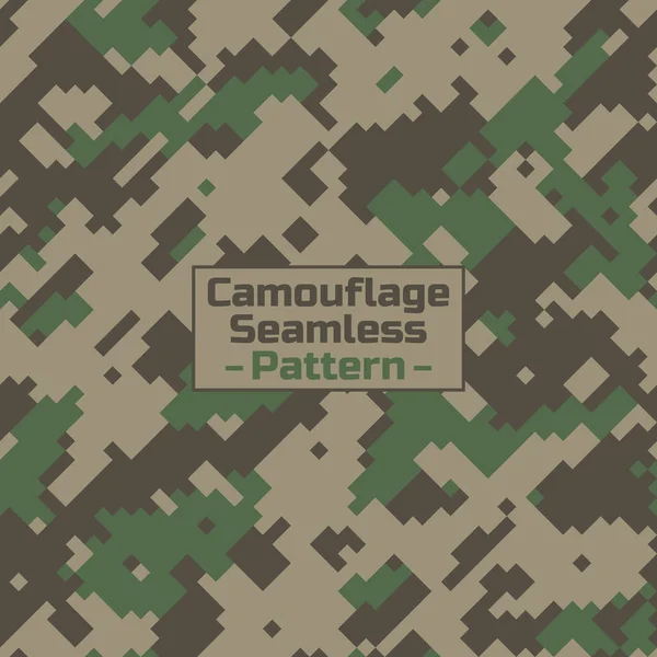 Digital Camouflage Seamless Pattern Seamless Pattern — Stock Vector