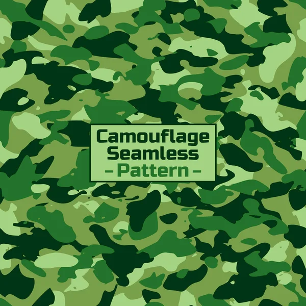 Camouflage Pattern Hintergrund Nahtlose Vecor Illustration Nahtloses Muster — Stockvektor