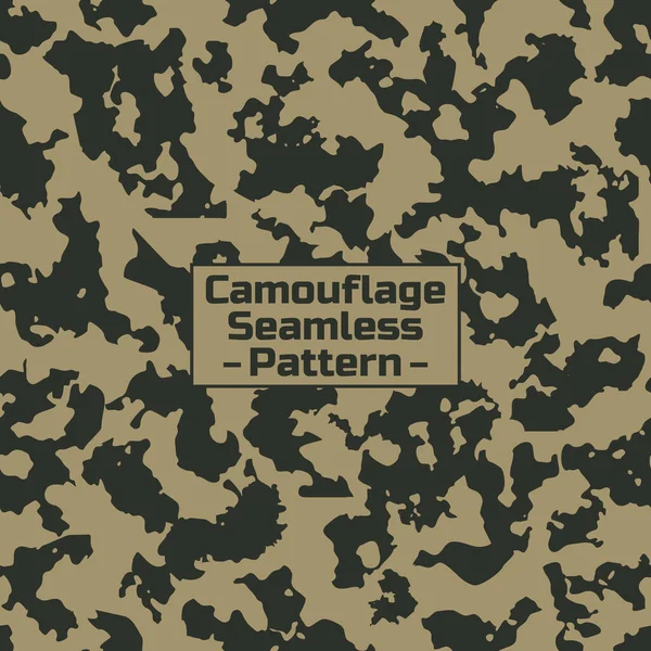 Camouflage Seamless Pattern Trendy Style Camo Repeat Print Vector Illustration —  Vetores de Stock