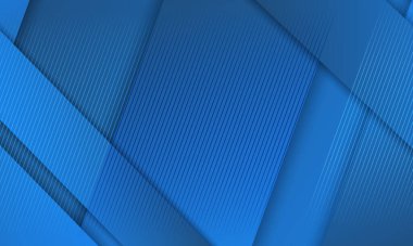 Çizgileri ve canlı renkleriyle parlayan mavi geometrik vektör arkaplanı.